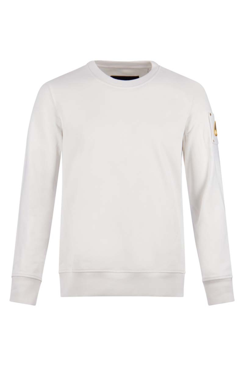 Moose Knuckles Sweater Snyder Crew Gold Wit