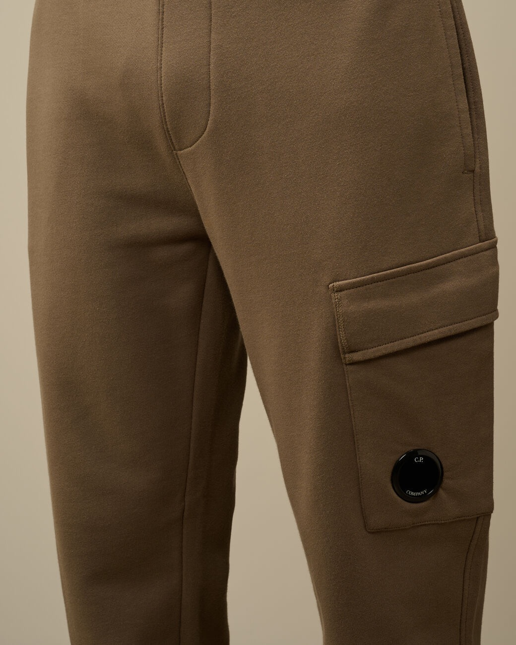 Cp Company Jogging Broek Diagonal Raised Fleece Cargo Sweatpants L-bruin