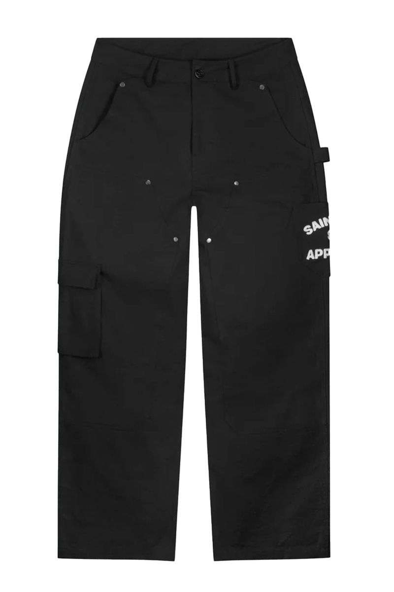 Saint Blanc Jeans Double Knee Carter Pants Zwart
