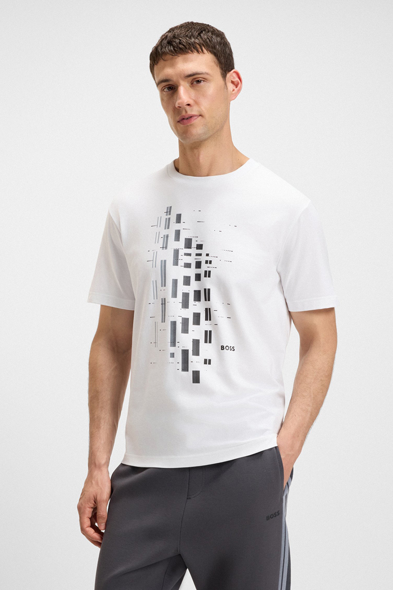 Hugo Boss T-shirt Tee Grx Zone Wit