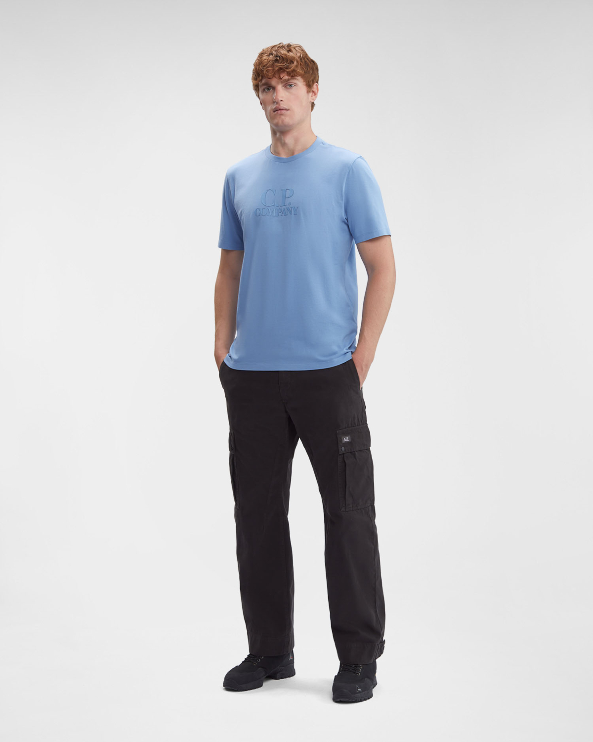 Cp Company T-shirt 15cmts119a Blauw