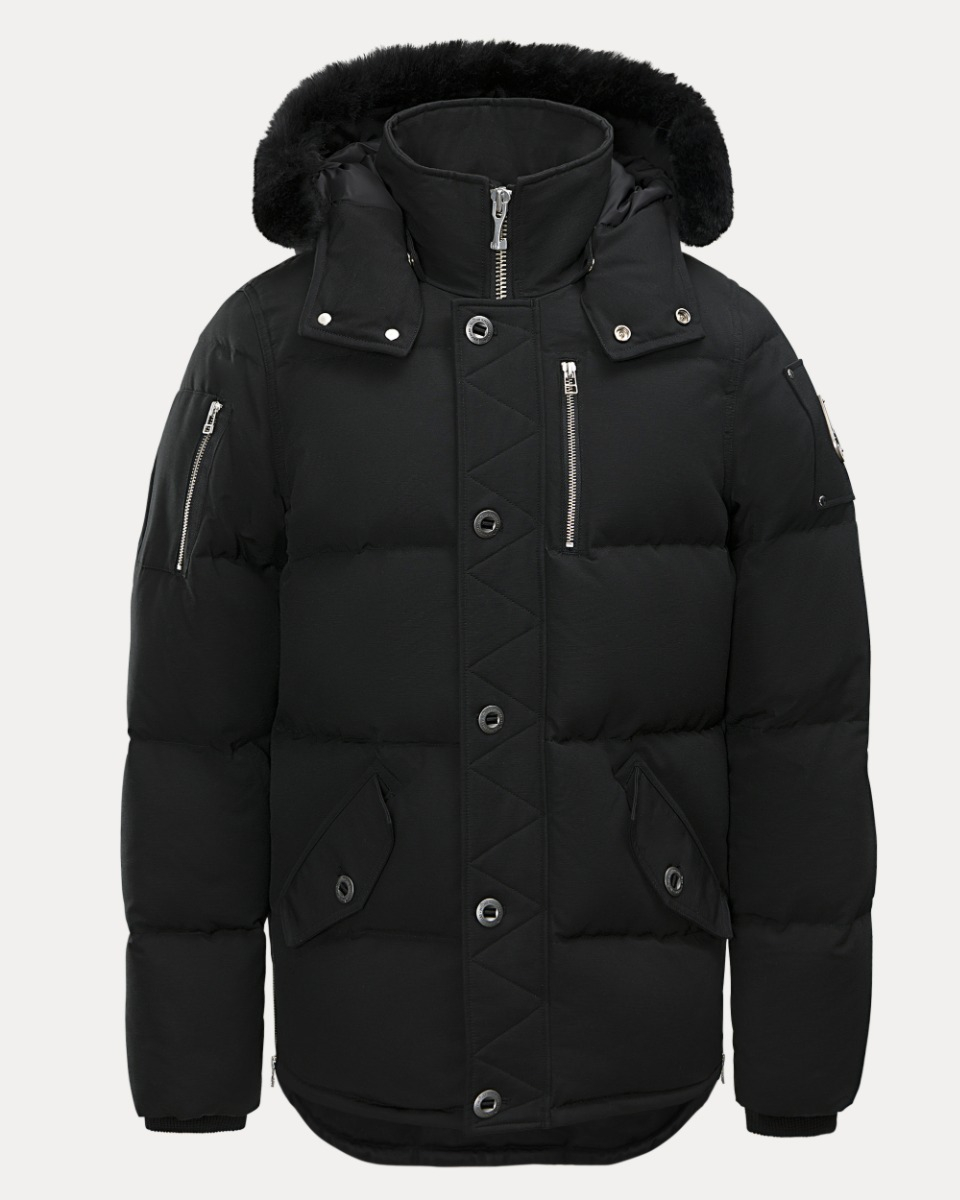 Moose Knuckles Jas 3q Jacket Neo Shearling Zwart