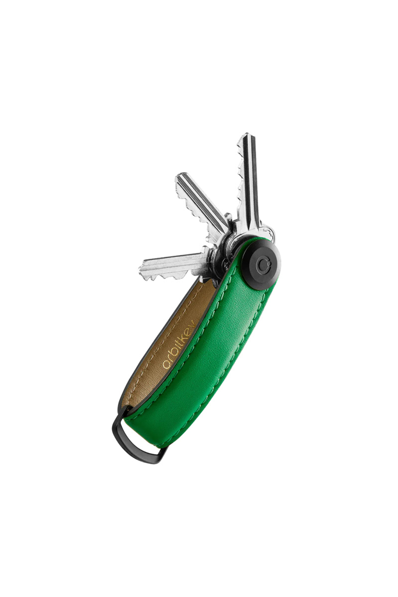 Orbitkey Gadget Leather Key Organizer L-groen