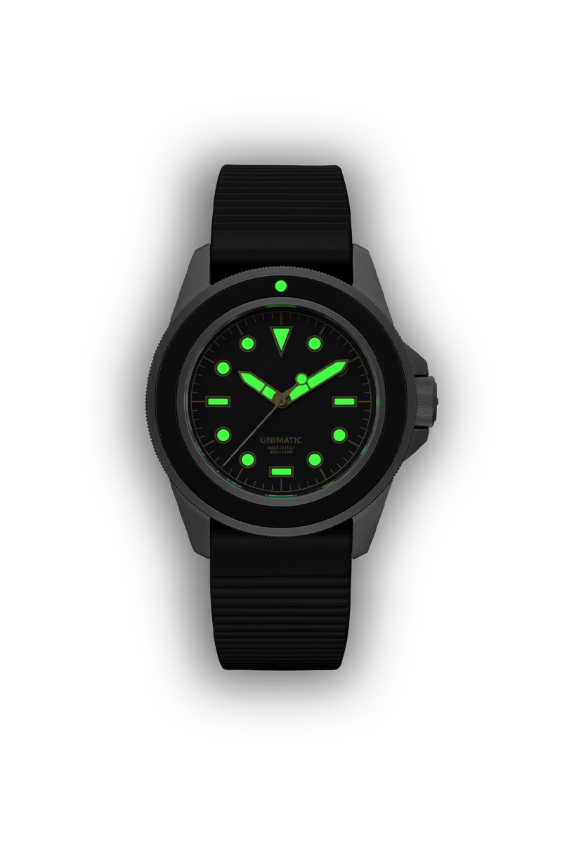 Unimatic Horloge U1s-8b  Edition Of 400 Zwart