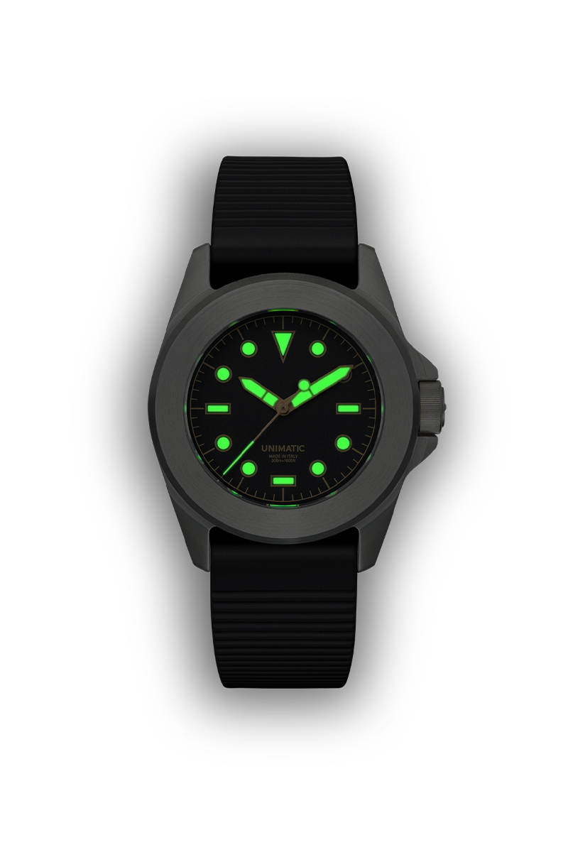 Unimatic Horloge Us4-8b  Edition Of 400 Zwart