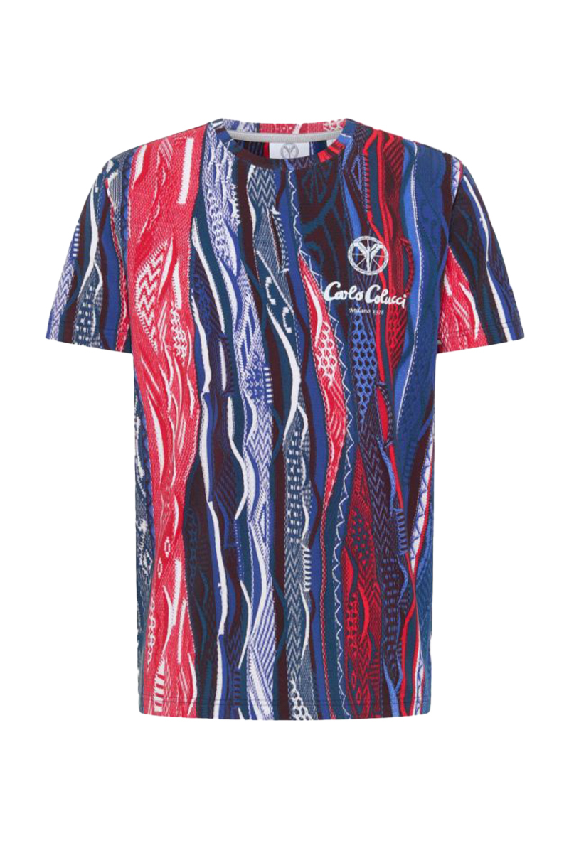 Carlo Colucci T-shirt C3447 Ov. Blauw