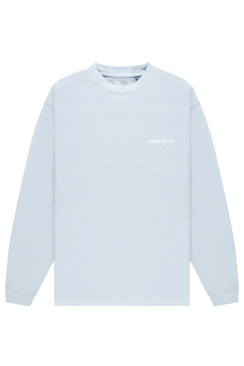 Saint Blanc T-shirt No.1 Long Tee L-blauw