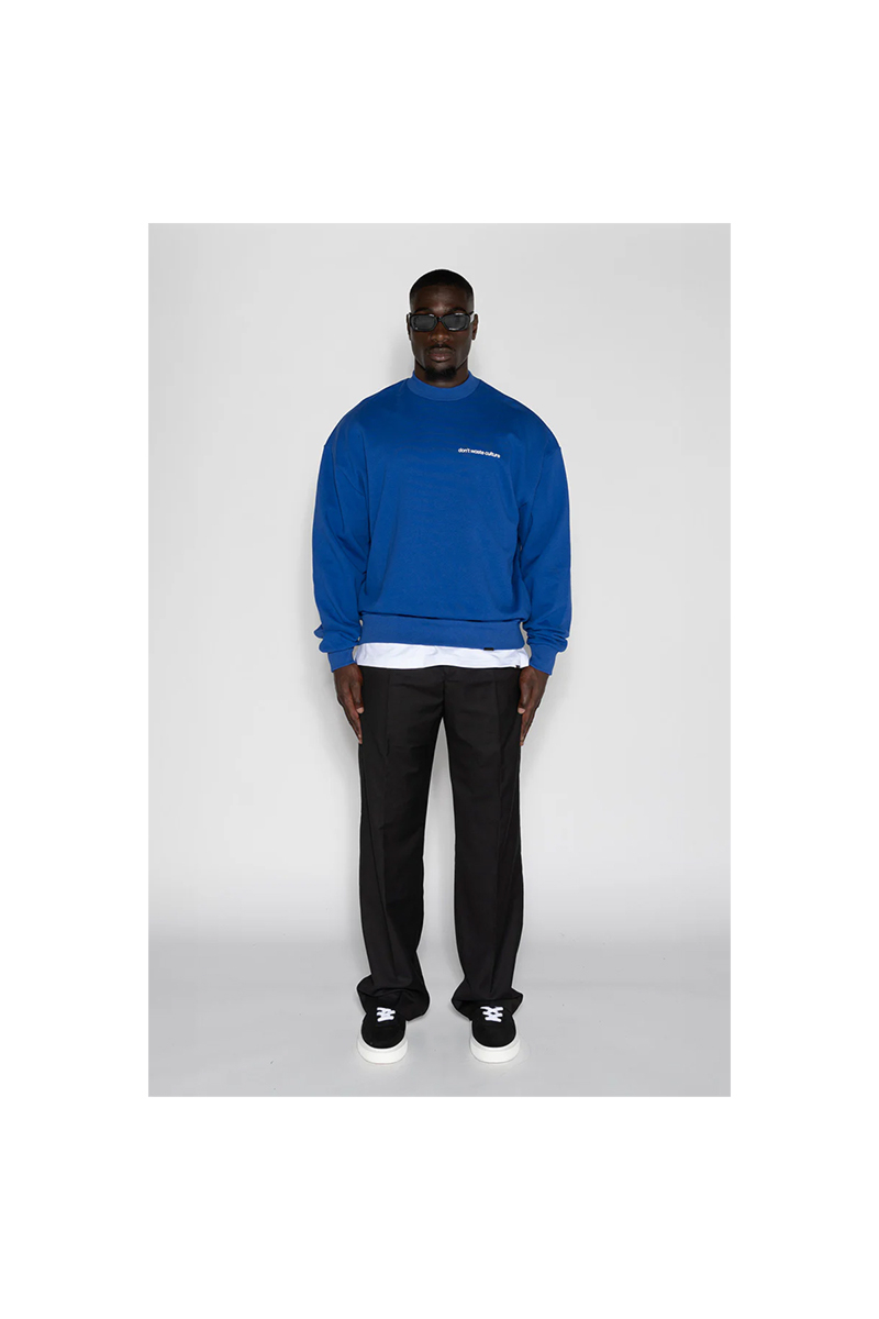 Don't Waste Culture Sweater Giuly Kobalt