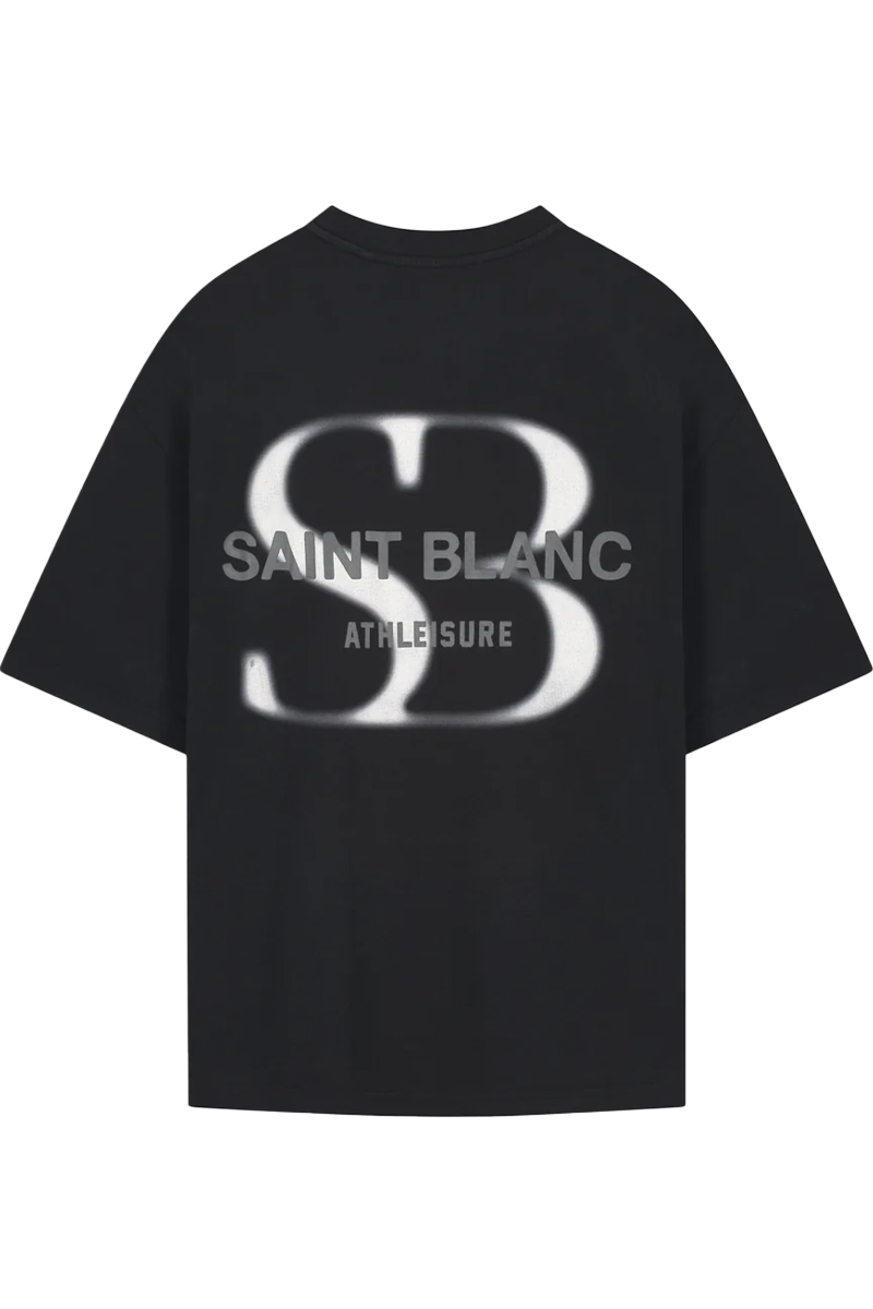 Saint Blanc T-shirt Blurr Tee Zwart