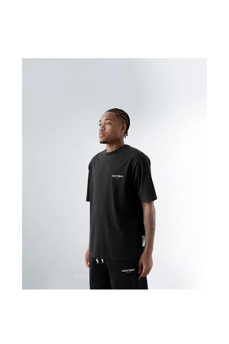 Saint Blanc T-shirt Blurr Tee Zwart