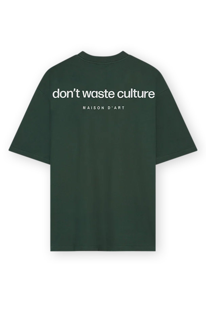 Don't Waste Culture T-shirt Martin T-shirt Groen