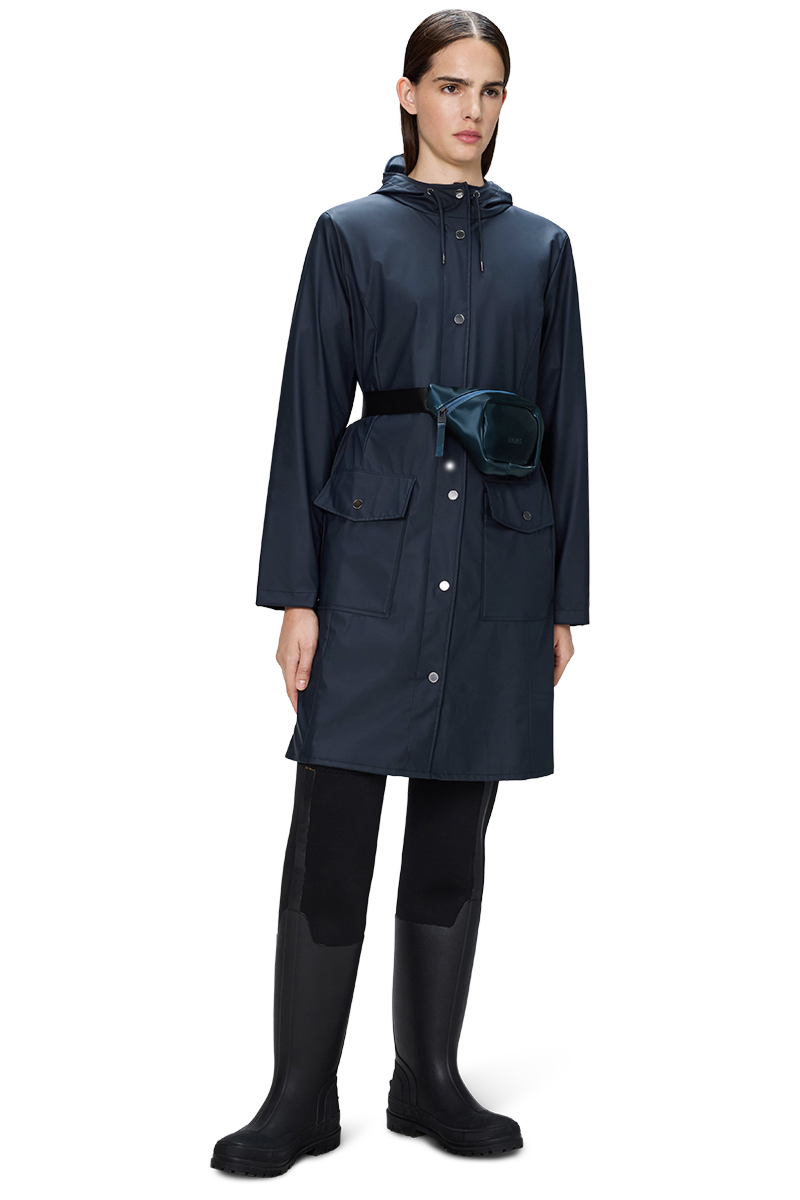 Rains Jas Curve W Jacket D-blauw