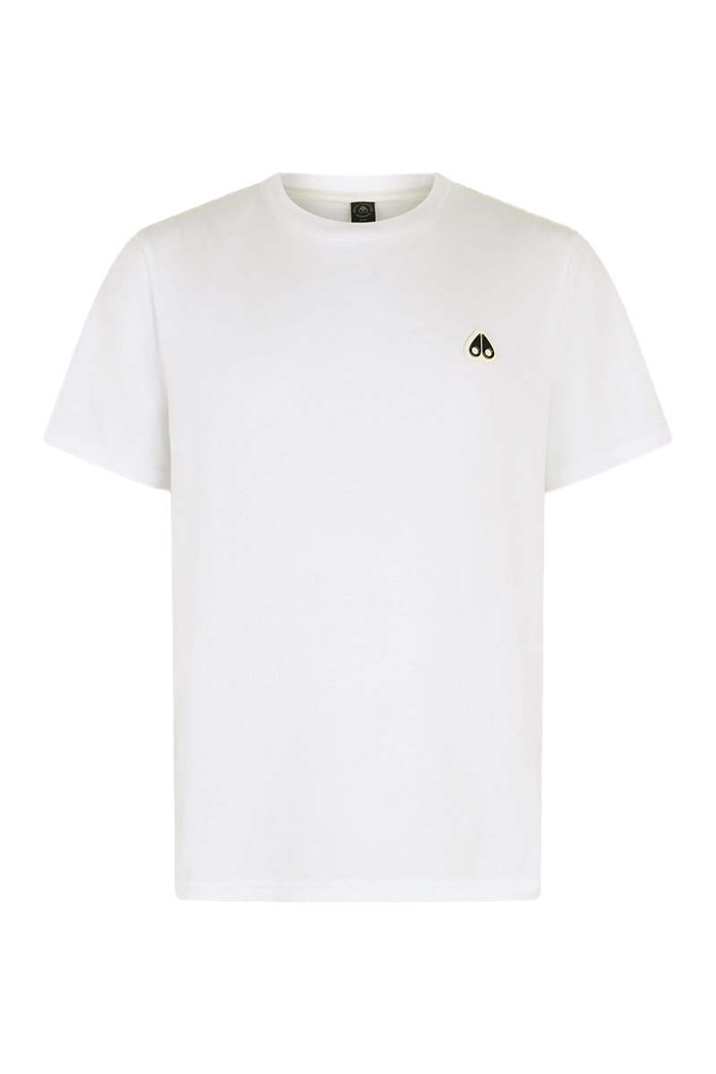 Moose Knuckles T-shirt M15mt777 Cresent Tee Wit