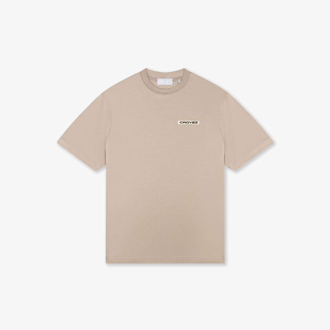 Croyez T-shirt Croyez Etiquette T-shirt Beige