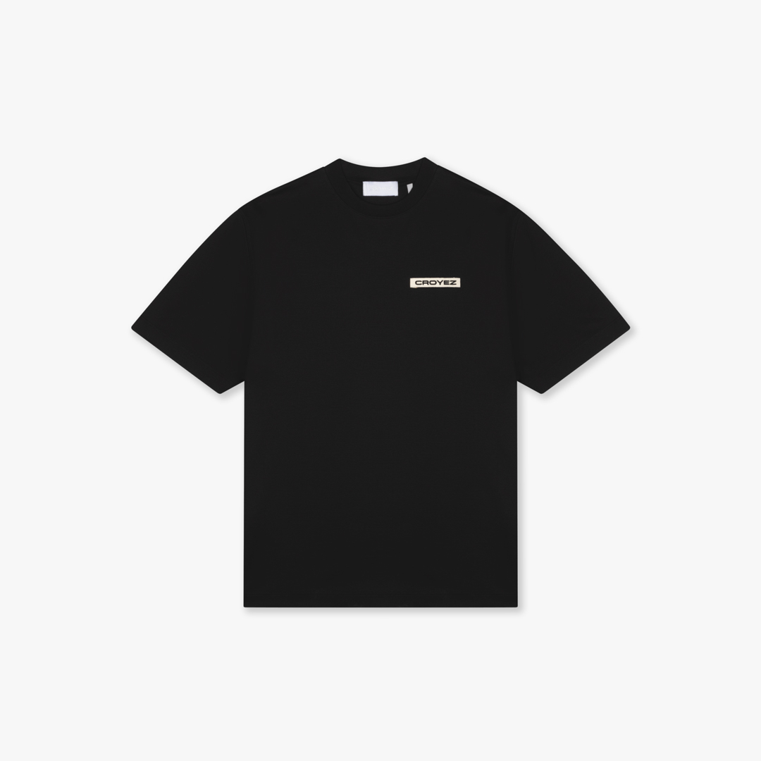 Croyez T-shirt Croyez Etiquette T-shirt Zwart