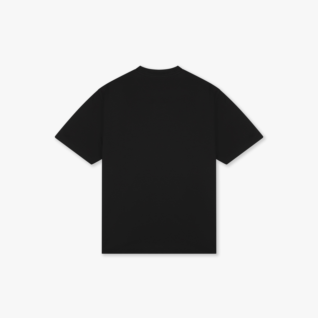 Croyez T-shirt Croyez Etiquette T-shirt Zwart