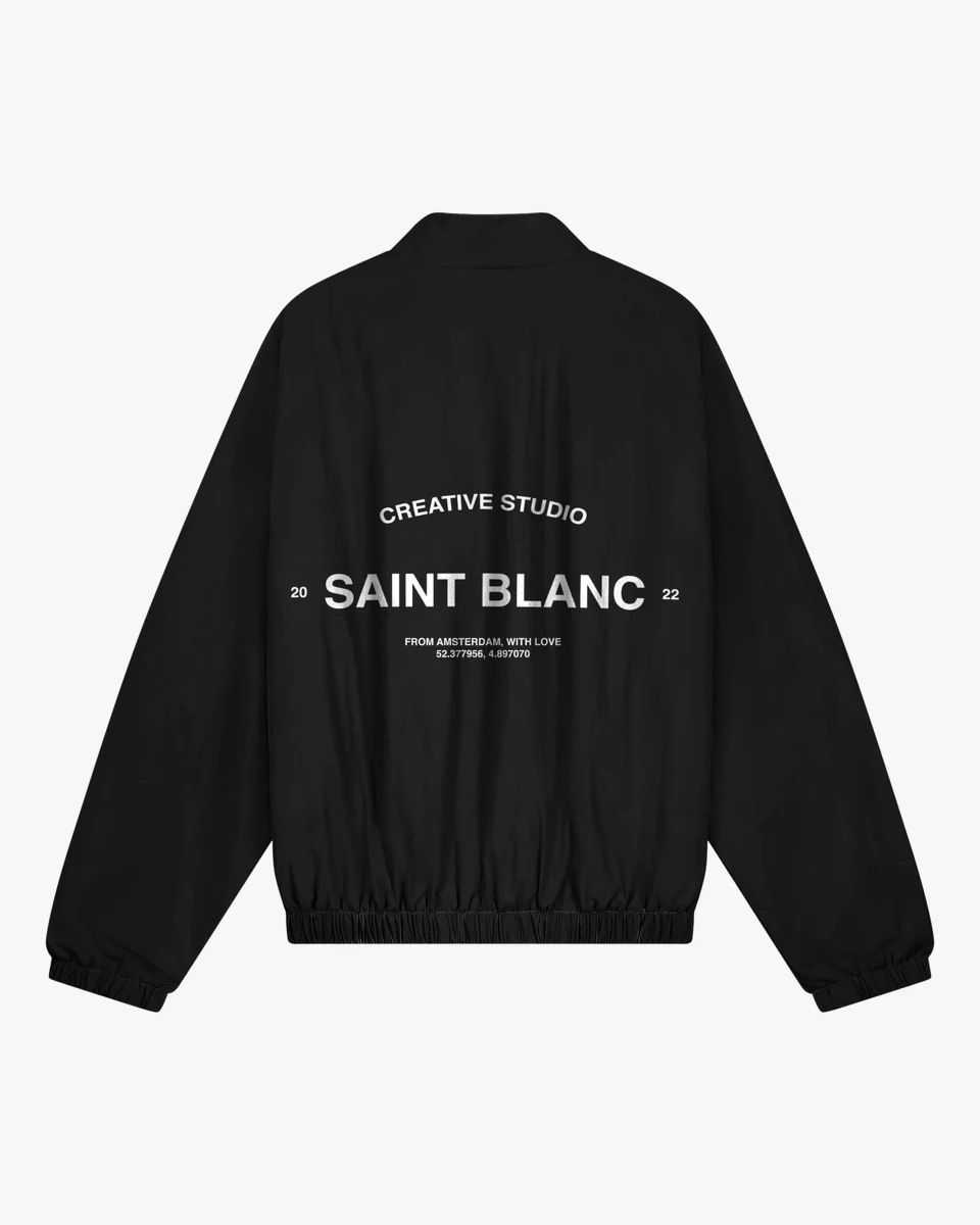 Saint Blanc Jogging Top Sb Tracksuit Jacket Zwart