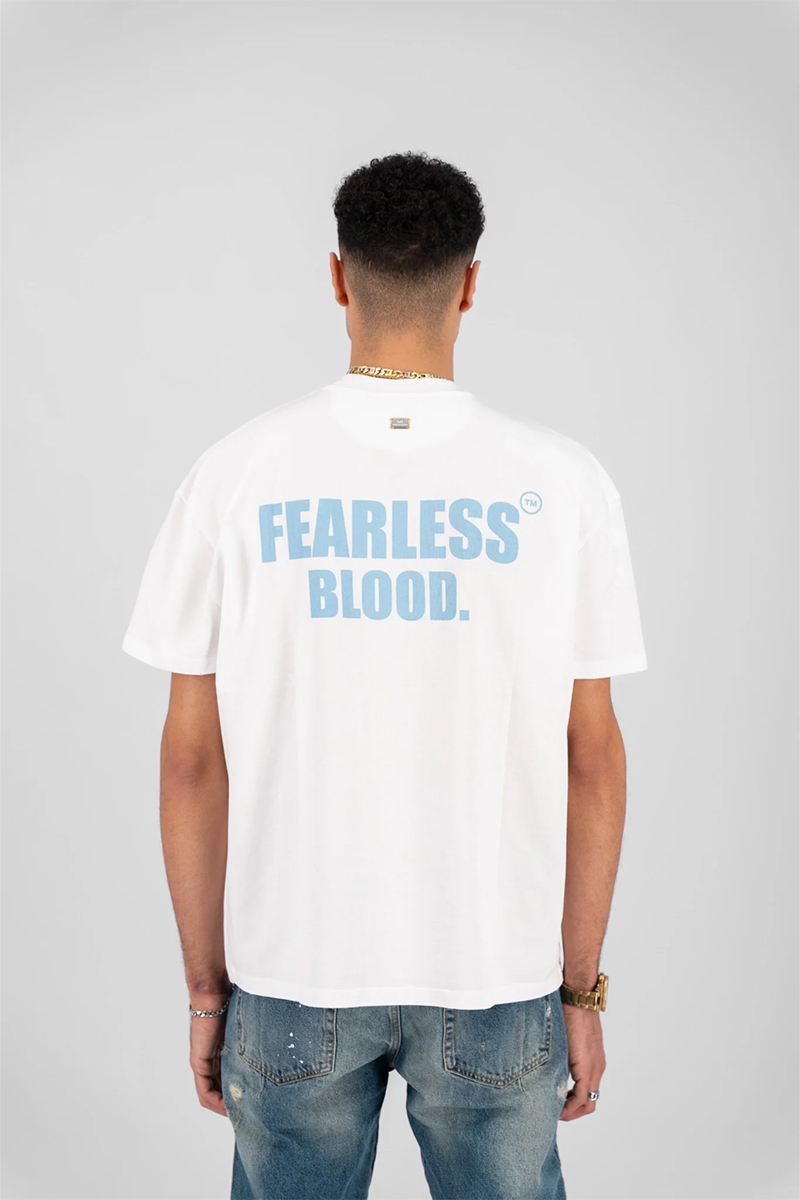 Fearless Blood T-shirt Leader Club Tee Blauw