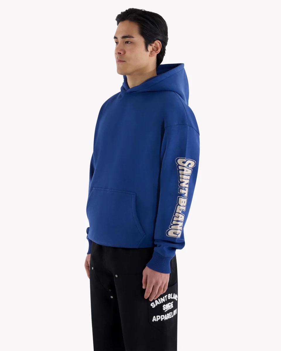 Saint Blanc Sweater Chain Hoodie Blauw