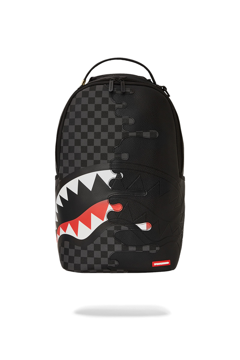 Sprayground Tas Unfinished Shark Backpack  Zwart