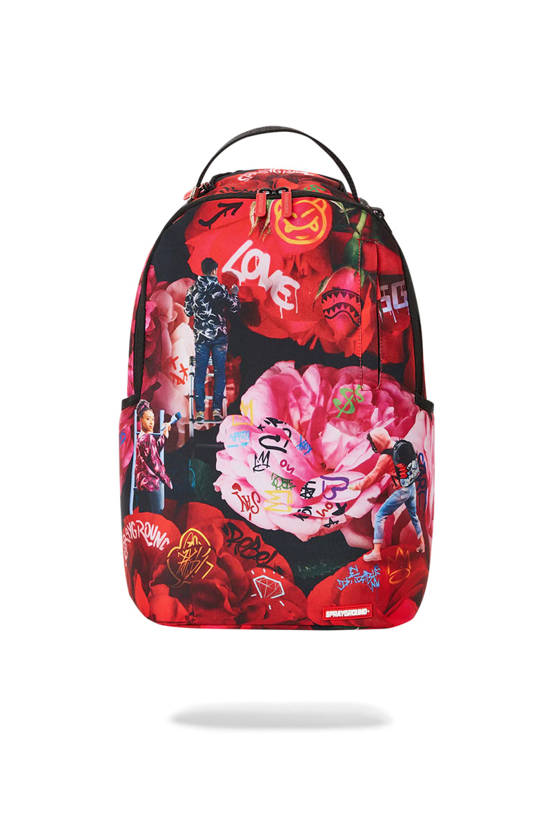 Sprayground Tas Painted Roses Backpack Rood