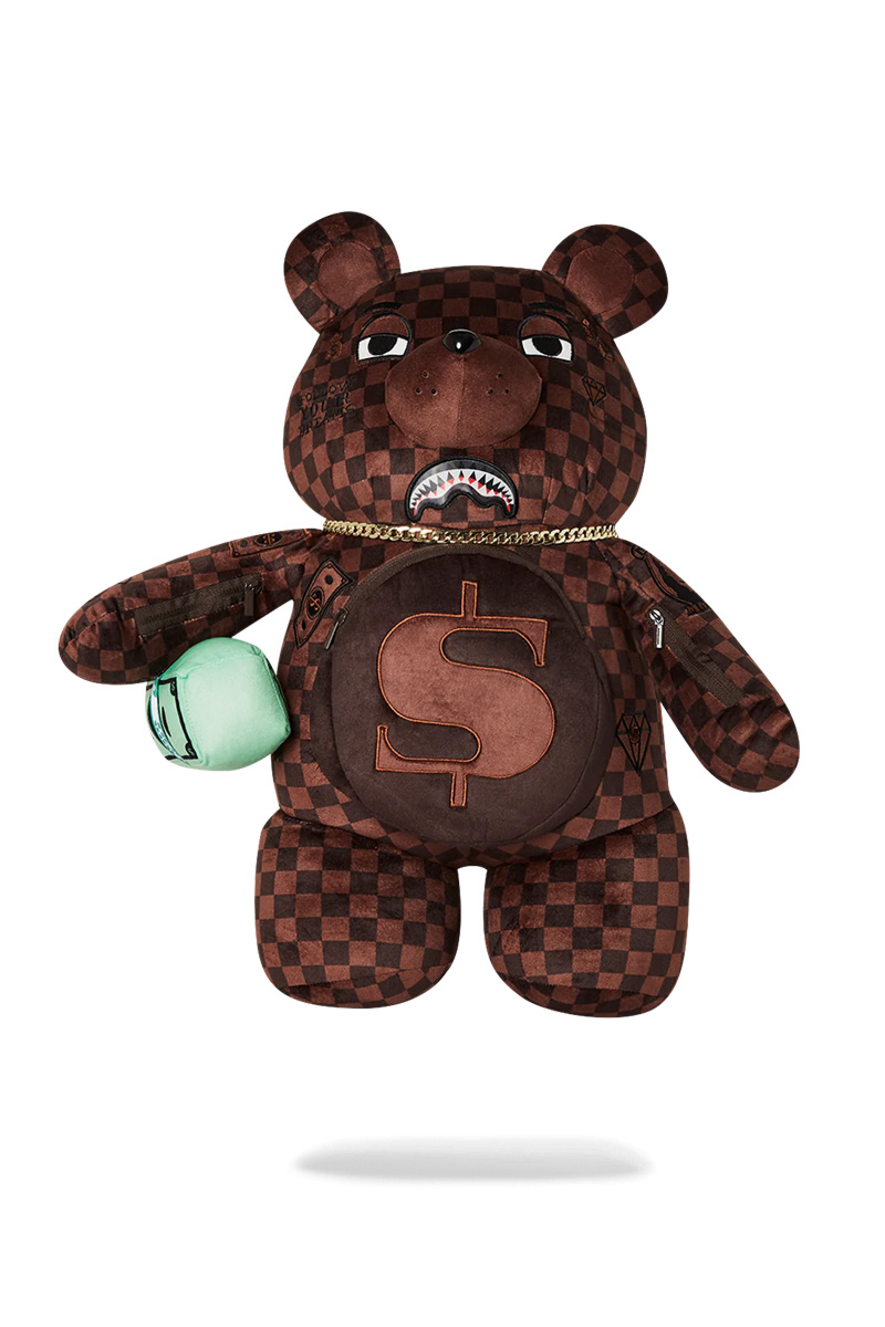Sprayground Tas Moneybear Backpack Ov.bruin