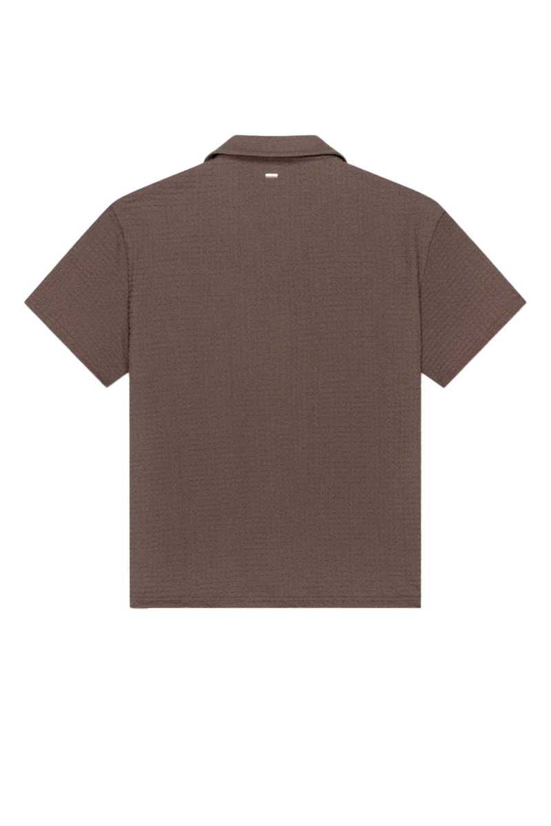 Croyez T-shirt Zeplin Seersucker Shirt Bruin