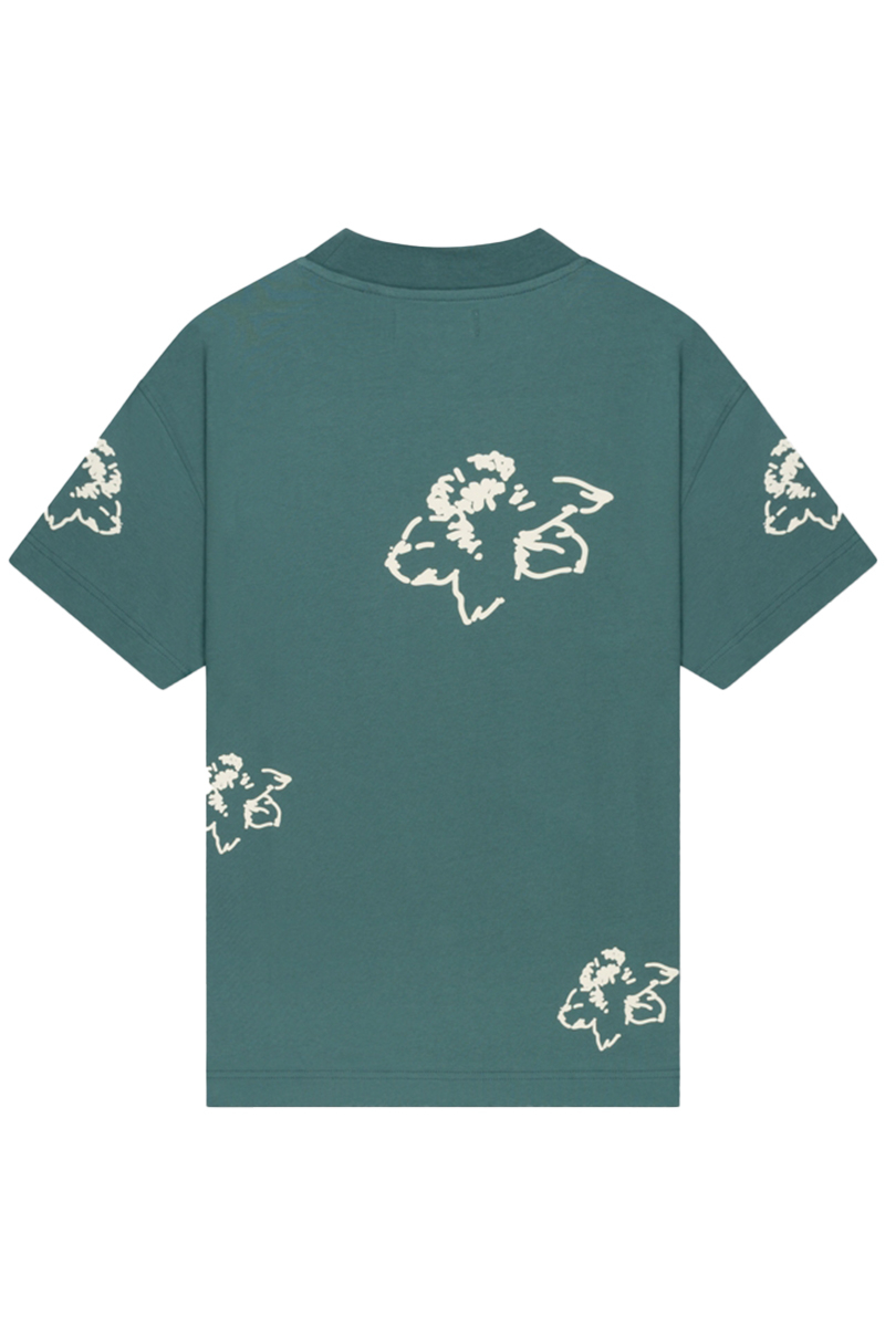 Croyez T-shirt Initial Flower T-shirt Groen
