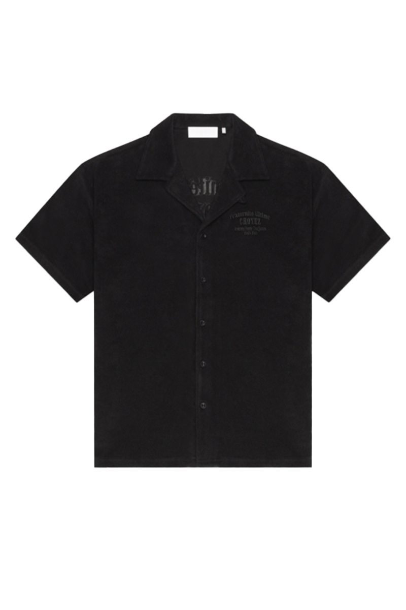 Croyez Shirt Towelling Shirt Zwart
