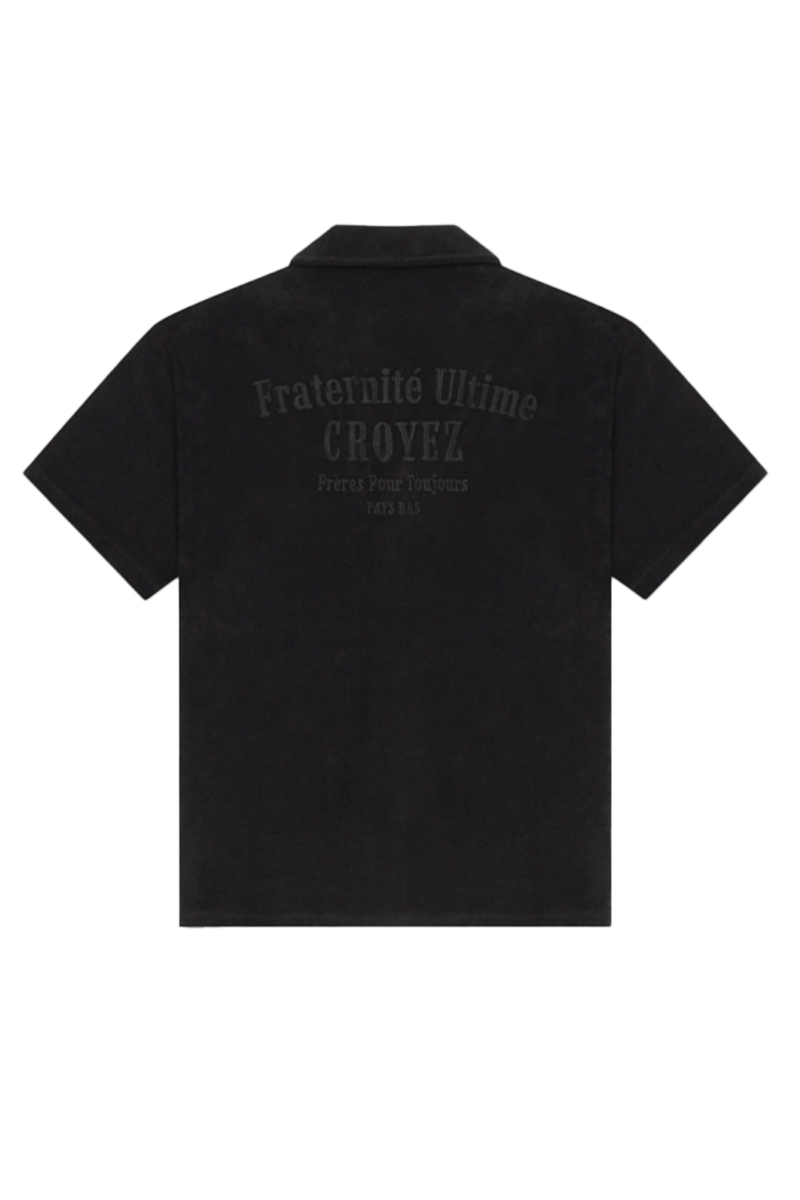 Croyez Shirt Towelling Shirt Zwart