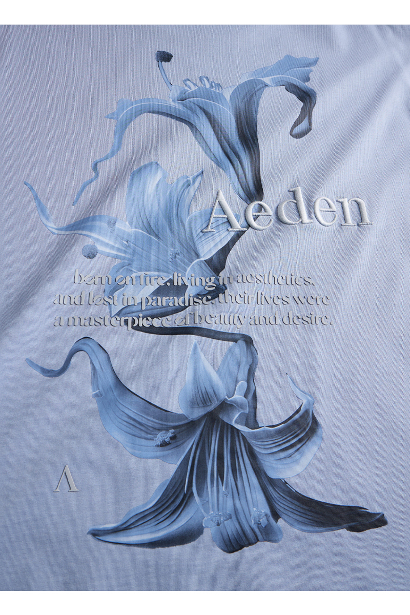 Aeden T-shirt Ezio Tee L-blauw
