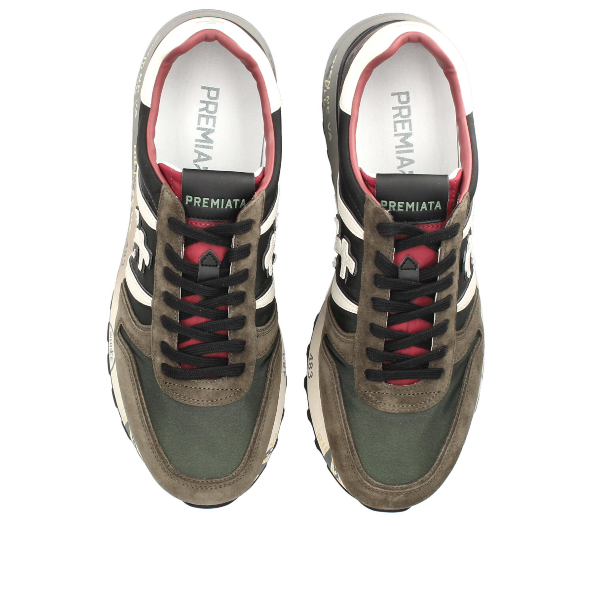 Premiata Schoenen Lander D-groen