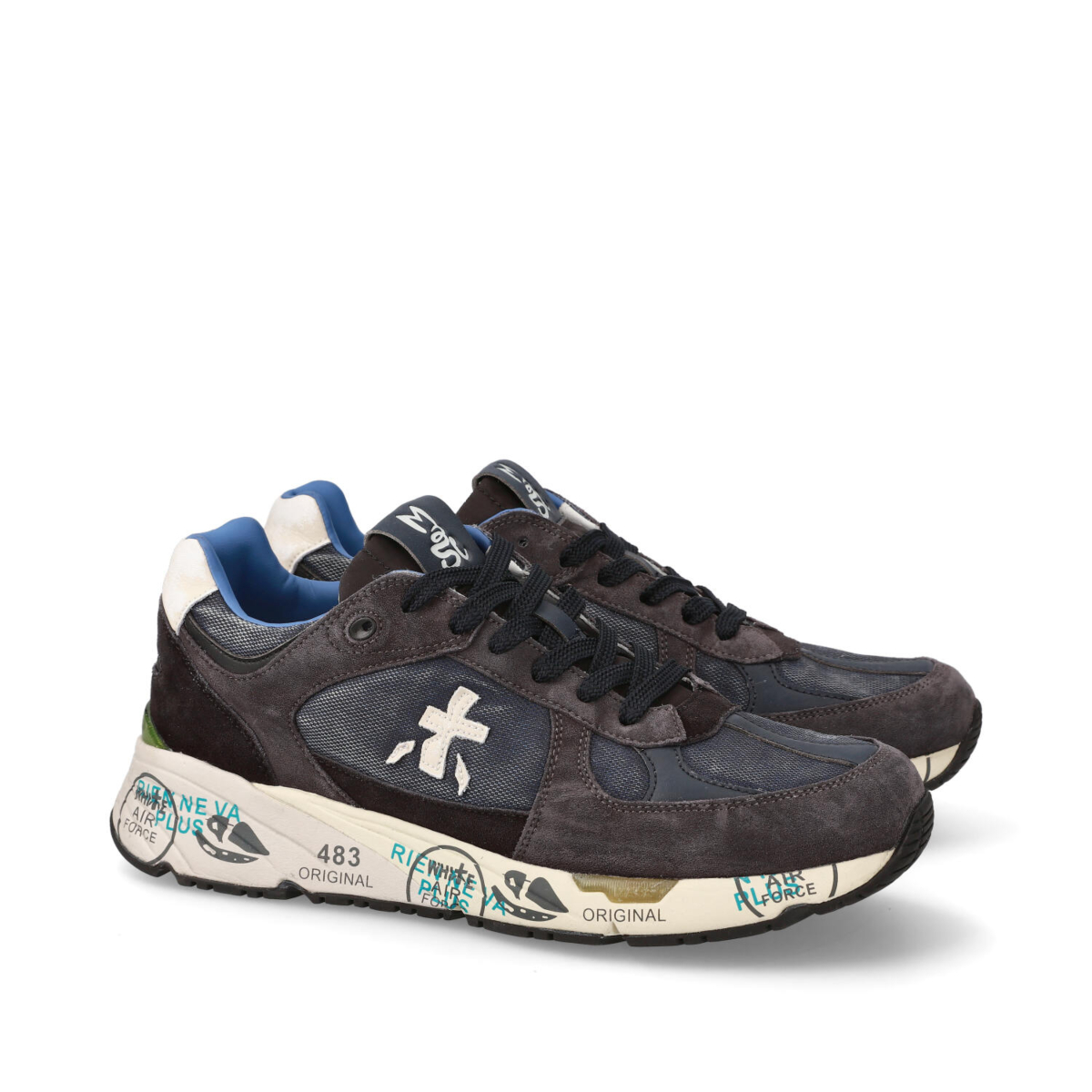 Premiata Schoenen Mase D-blauw