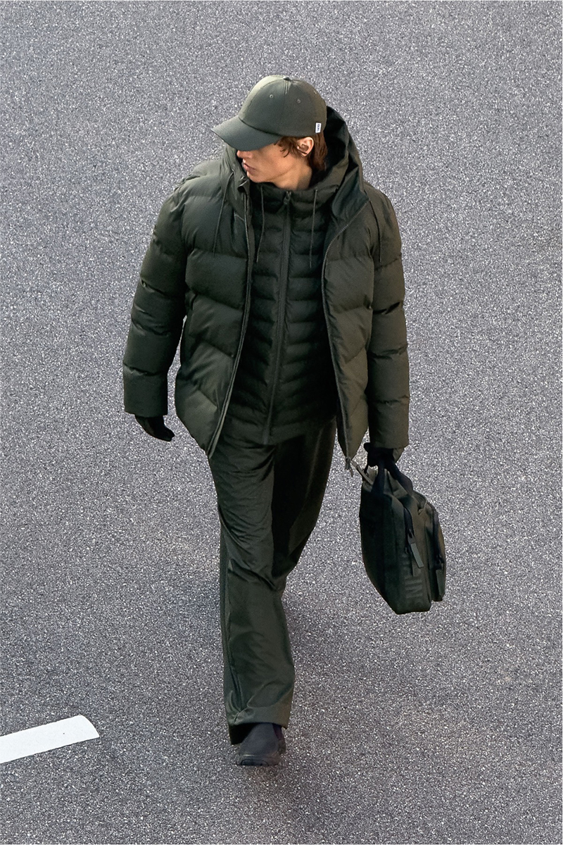Rains Jas Alta Puffer Jacket D-groen