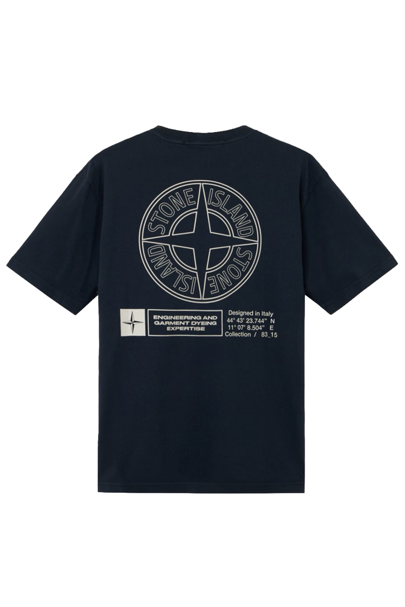 Stone Island T-shirt K2s15 2100037 S0241 D-blauw