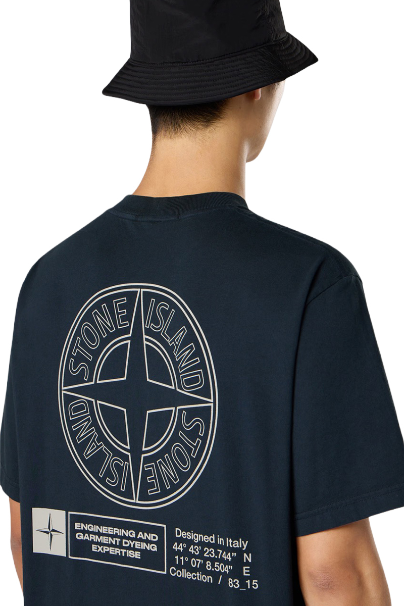 Stone Island T-shirt K2s15 2100037 S0241 D-blauw