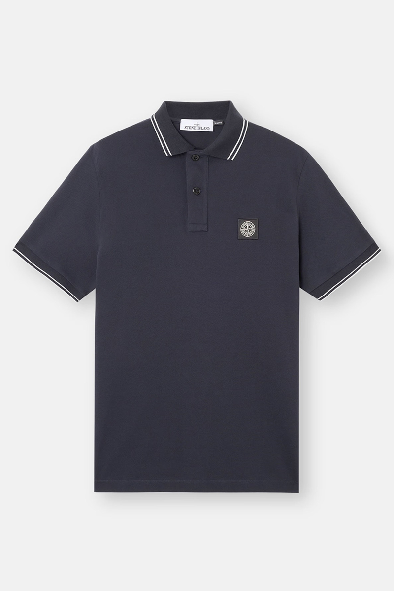 Stone Island Polo K2k15 2200007 S0018 D-blauw
