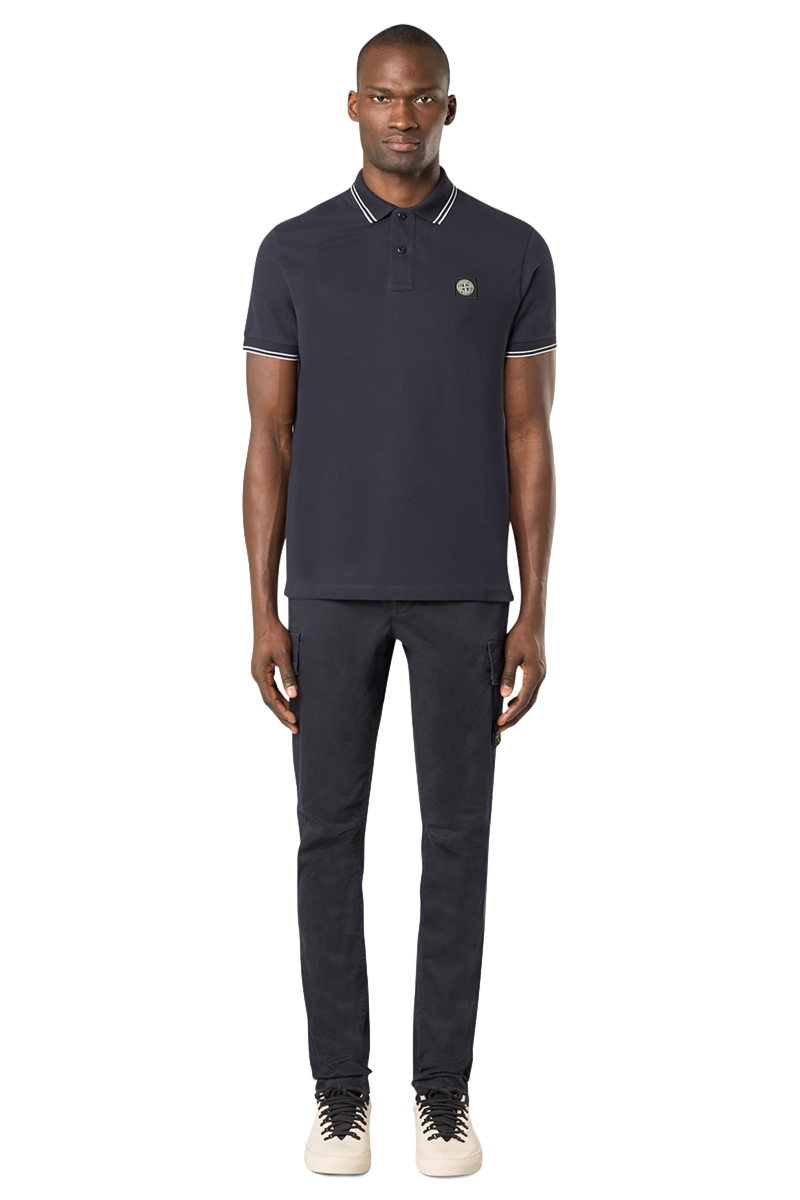 Stone Island Polo K2k15 2200007 S0018 D-blauw