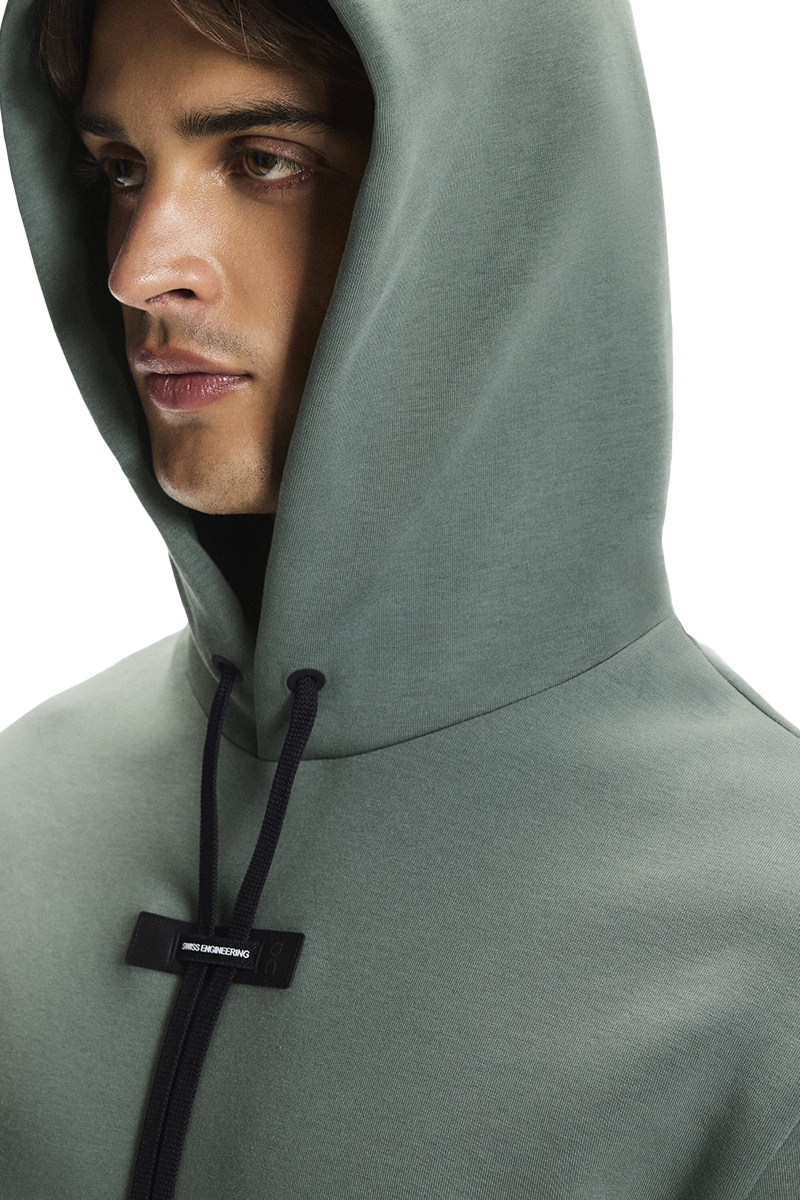 On Running Jogging Top Focus Tech Hoodie Groen