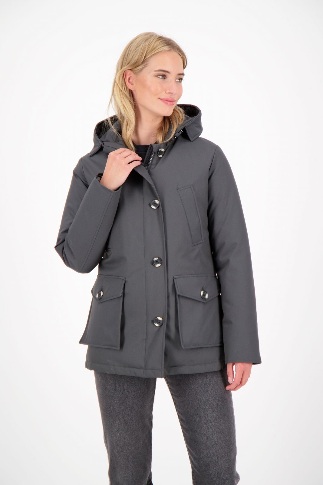 Airforce Jas 4 Pocket Parka D-grijs