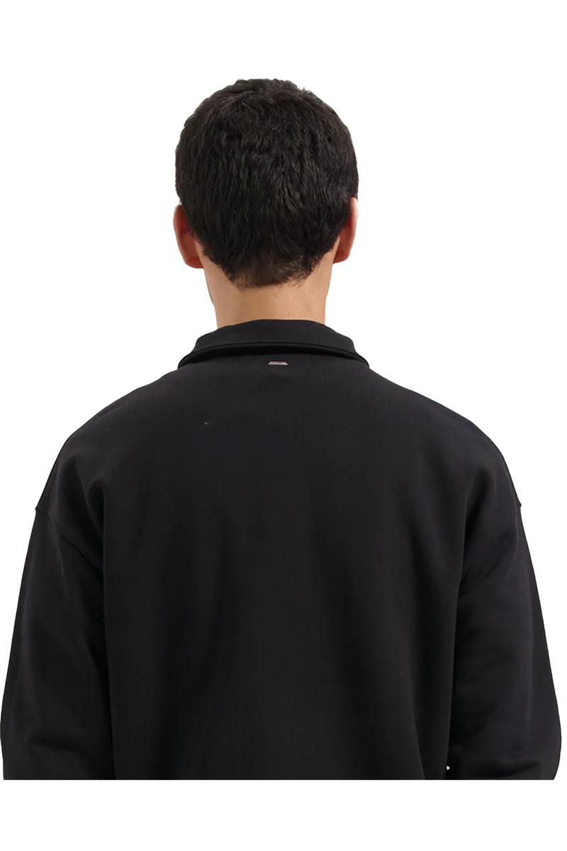 Croyez Sweater Etiquette Half-zip Sweater Zwart