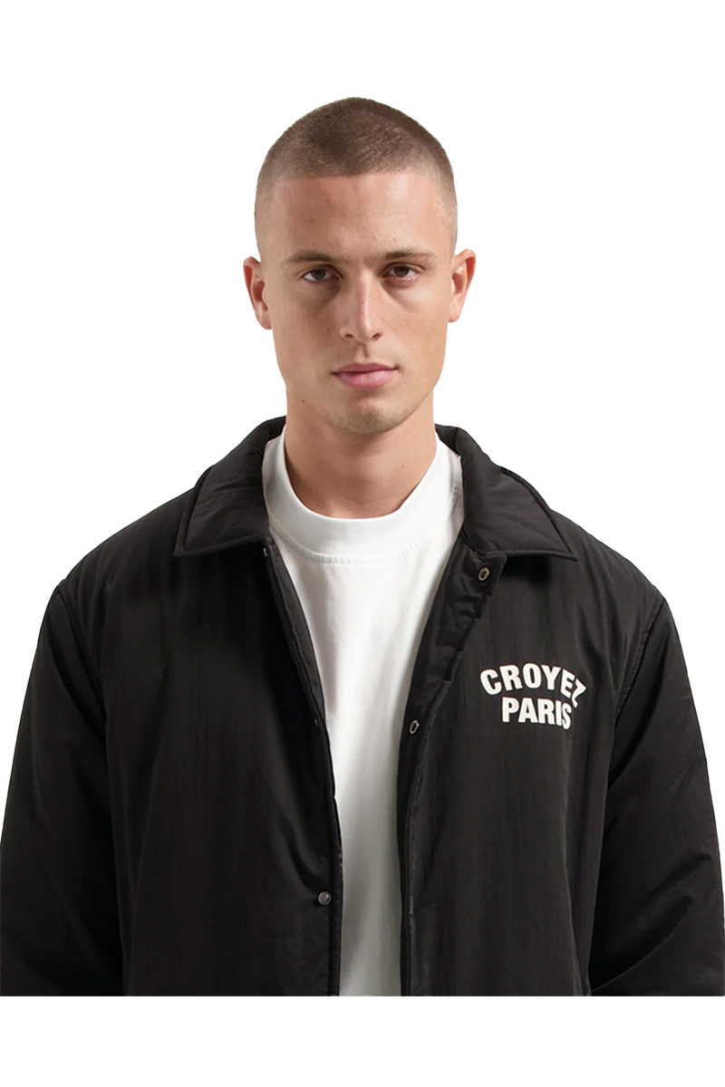 Croyez Jas Paris Padded Coach Jacket Zwart