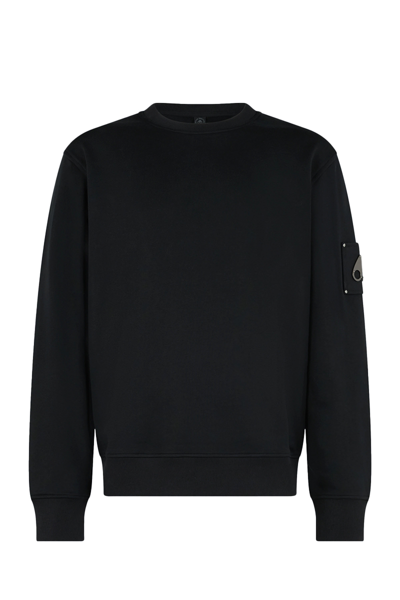 Moose Knuckles Sweater Hartsfield Crew Zwart