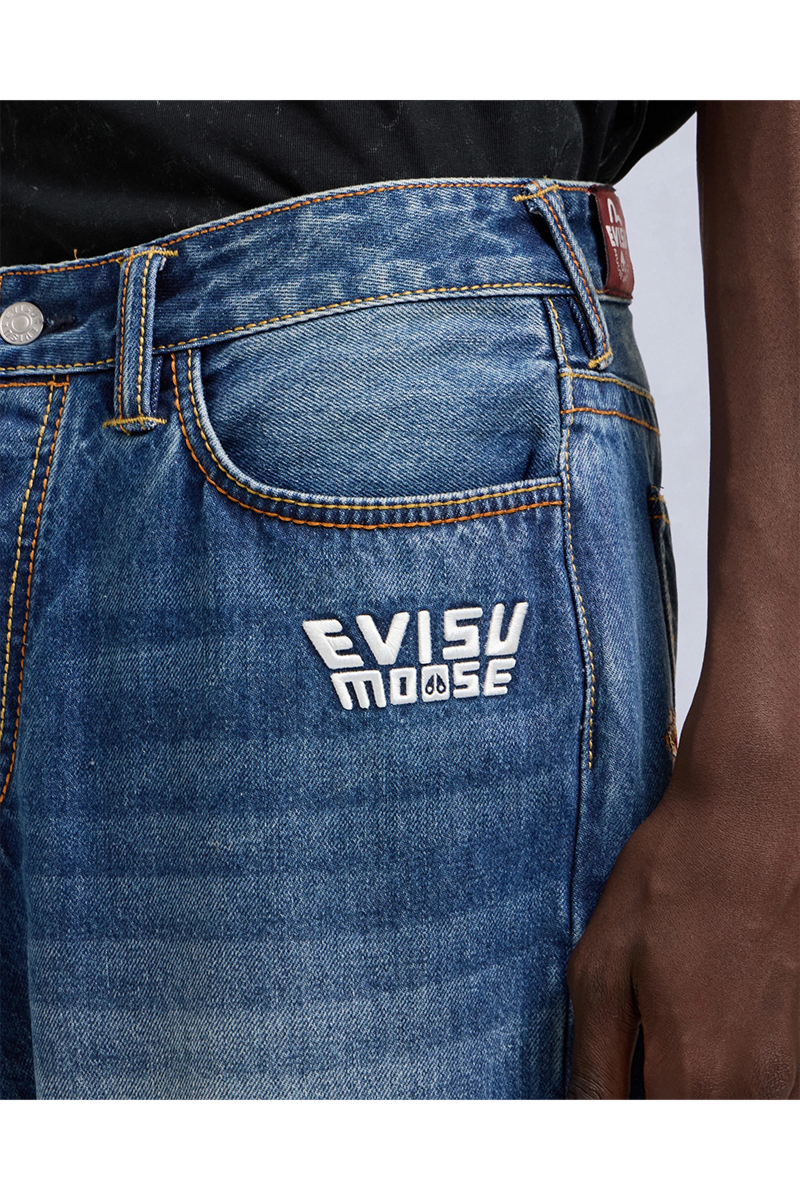 Moose Knuckles Jeans Evisu X Moose Denim Jeans Raw Denim