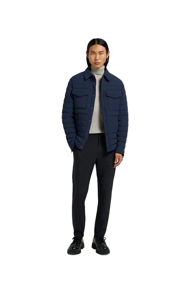 Moose Knuckles Jas Lennox Shirt Jacket D-blauw