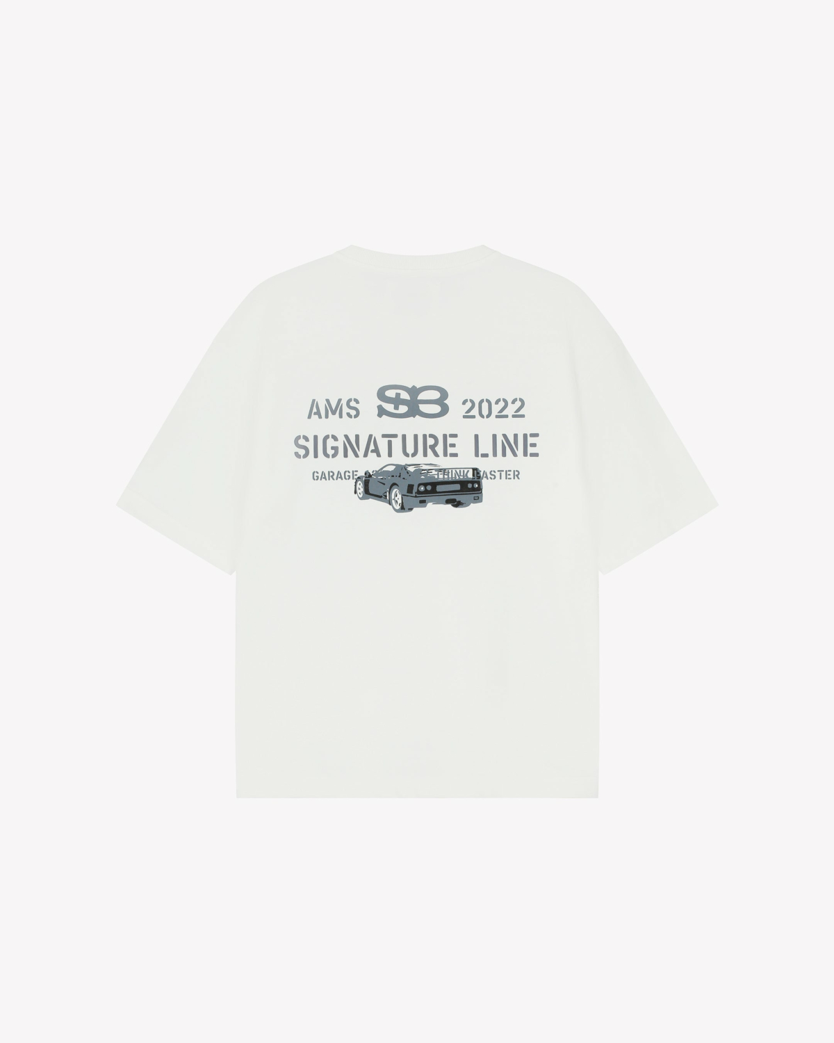 Saint Blanc T-shirt Signature Garage T-shirt Ov Wit