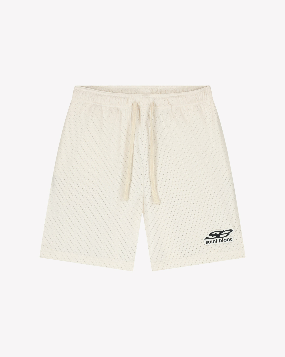 Saint Blanc Short Oblique Logo Mesh Short Wit