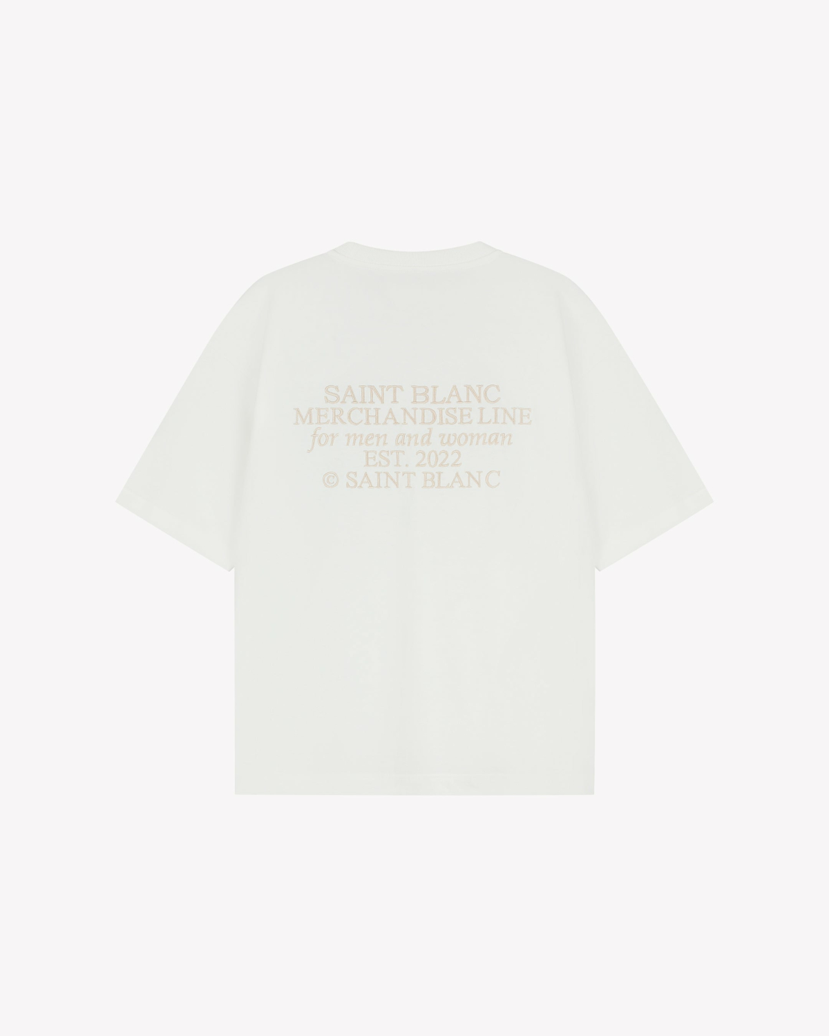 Saint Blanc T-shirt M/f T-shirt Ov Wit