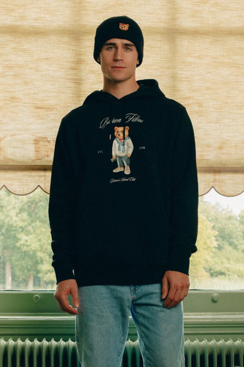 Baron Filou Sweater The Millionaire Clii Hoodie Zwart
