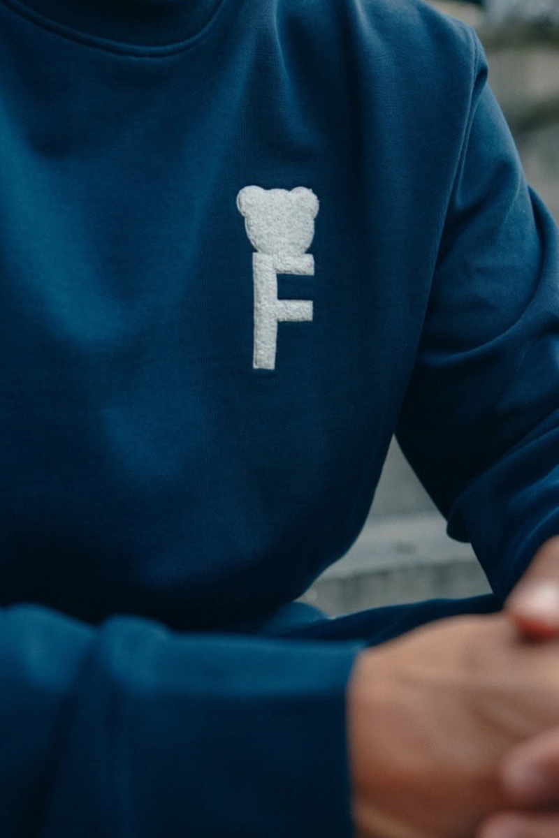 Baron Filou Sweater Chenille F D-blauw